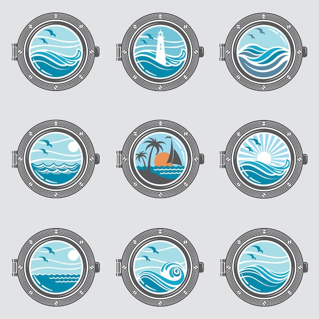 ship portholes set