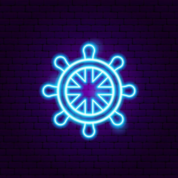 Ship's Rudder Neon Sign