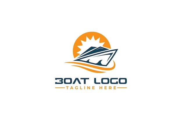 ship vector logo boat vector logo for business identity