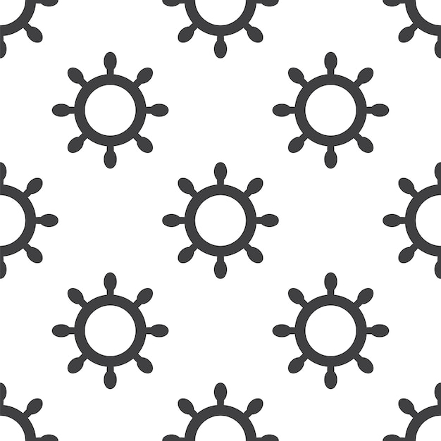 Ship wheel, vector seamless pattern, editable can be used for web page backgrounds, pattern fills