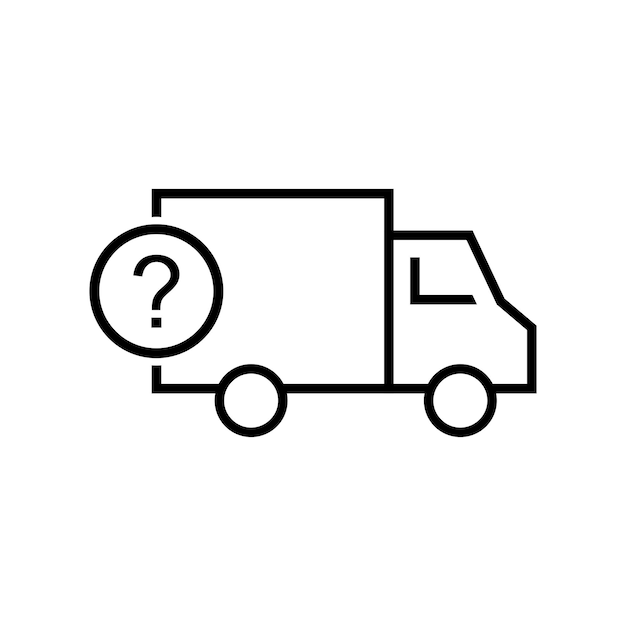 Shipping delivery truck