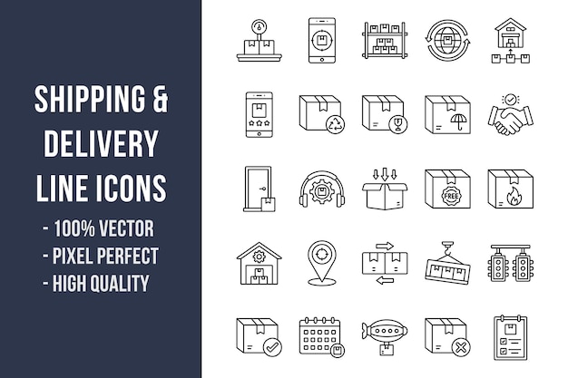 Shipping line icons