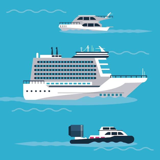 Ships at sea icon