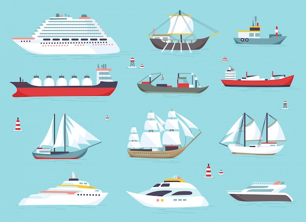 ships at sea
