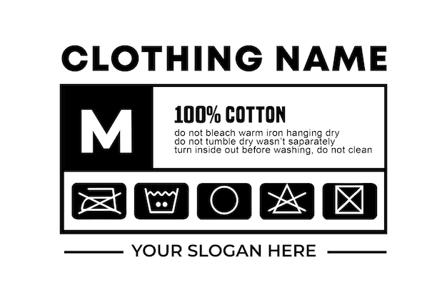 Shirt Tag Template -  UK