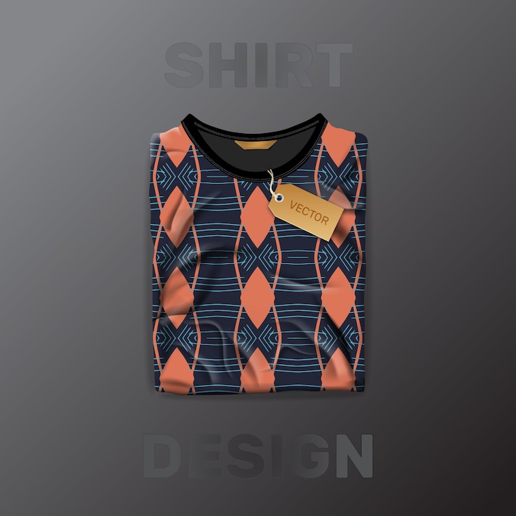 Vector shirt patroon sjabloon
