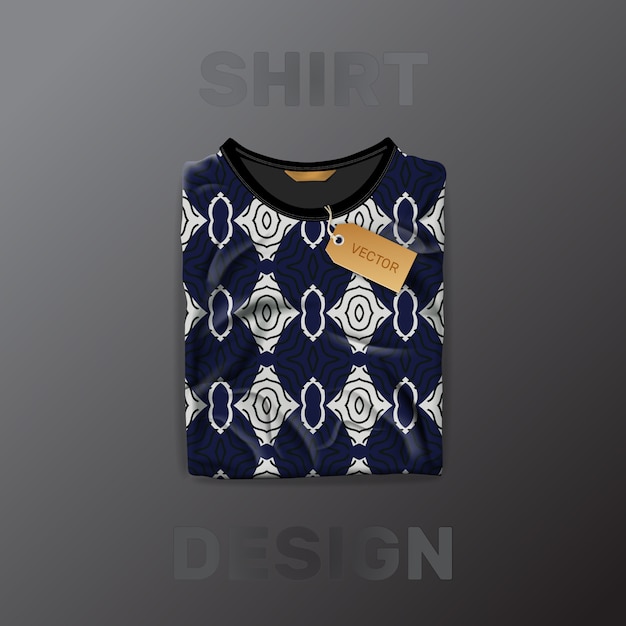 Vector shirt pattern seamless