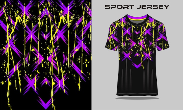 Shirt sjabloon race jersey ontwerp voetbal jersey Gratis Vector