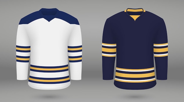 Shirt template forice hockey jersey