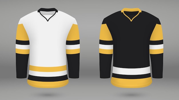 Shirt template forice hockey jersey