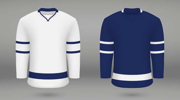 Shirt template forice hockey jersey