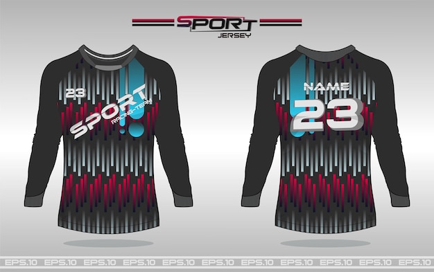 shirt template, racing jersey design, soccer jersey,long sleeve