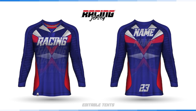 Shirt template, racing jersey design, soccer jersey