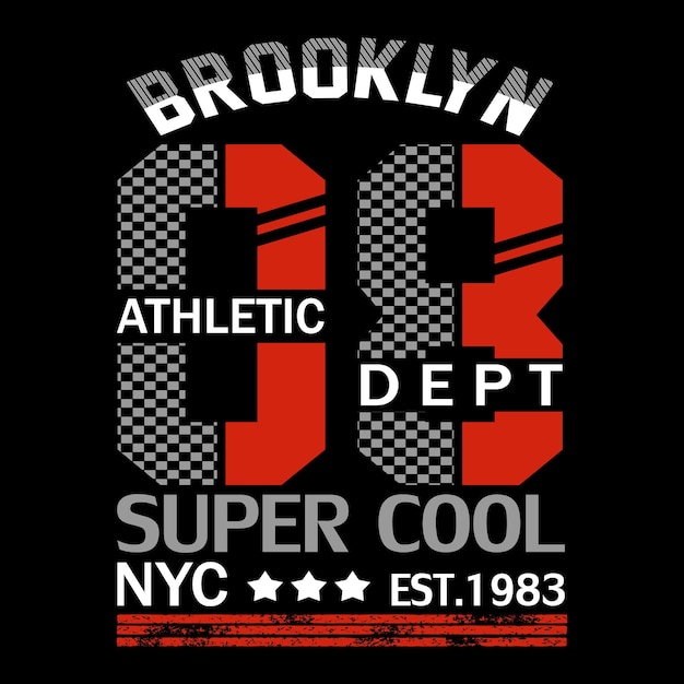 Рубашка с надписью Brooklyn Athletic