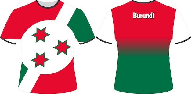 A shirt that says Burundi Flag on it