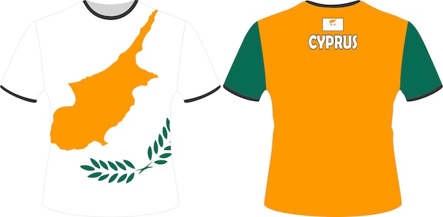 Рубашка с надписью «Флаг Кипра».