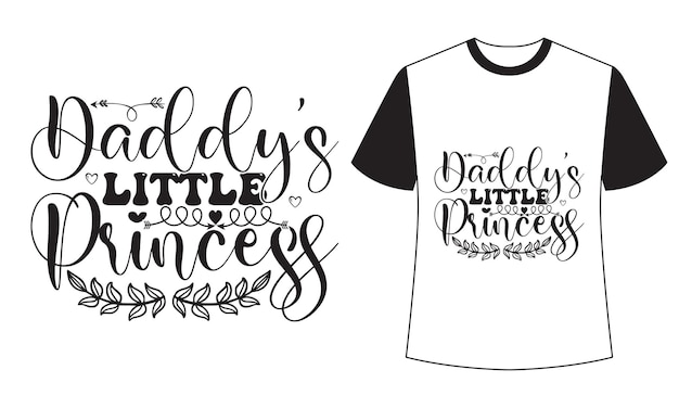 A shirt that says daddy's little princess on it