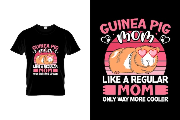 A shirt that says guinea pig mom on it