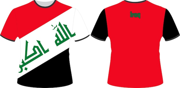 A shirt that says iraq on it