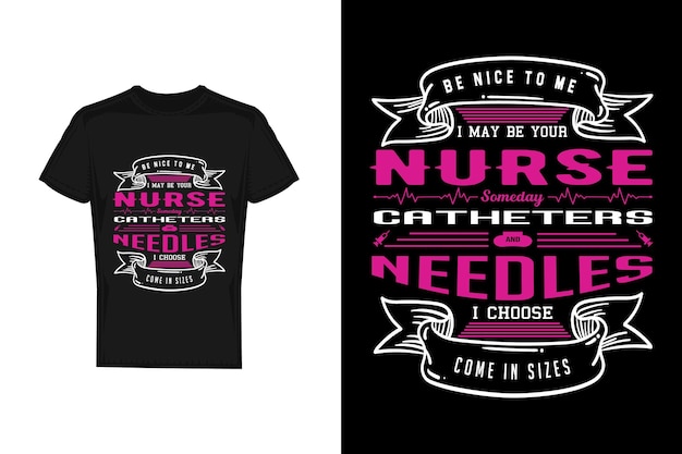 A shirt that says nurse and needle on it