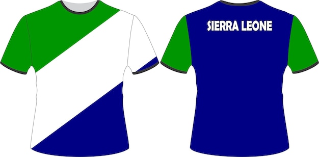 Рубашка с надписью sierra leone