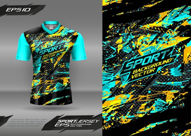 Camicia vettoriale tessuto astratto sfondo jersey design per corse di calcio motocross gaming ciclismo