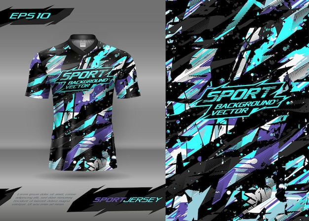 Vector shirt vector fabric abstract background jersey design for racing football motocross gaming cycling
