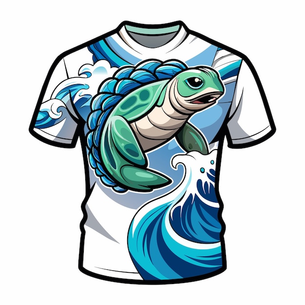 Vettore una camicia con un pesce che dice 