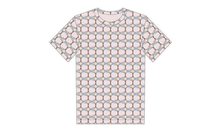 Vector a shirt with a pattern of dots and a t shirt