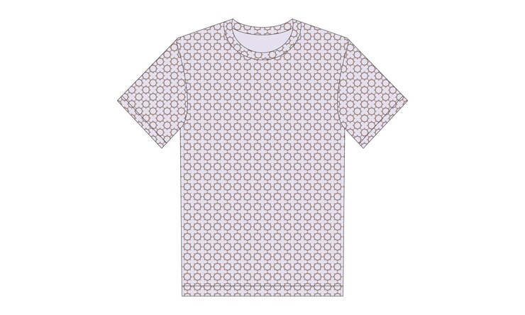 Vector a shirt with a pattern of a t shirt on it