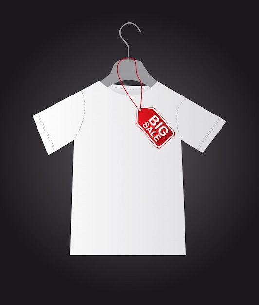 shirth with big sale tag 