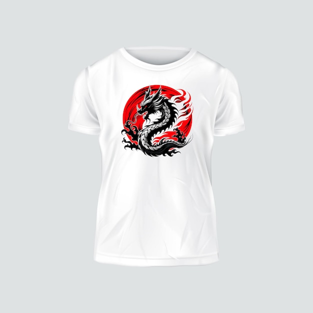 Shirts dragons elegance samurai spirit