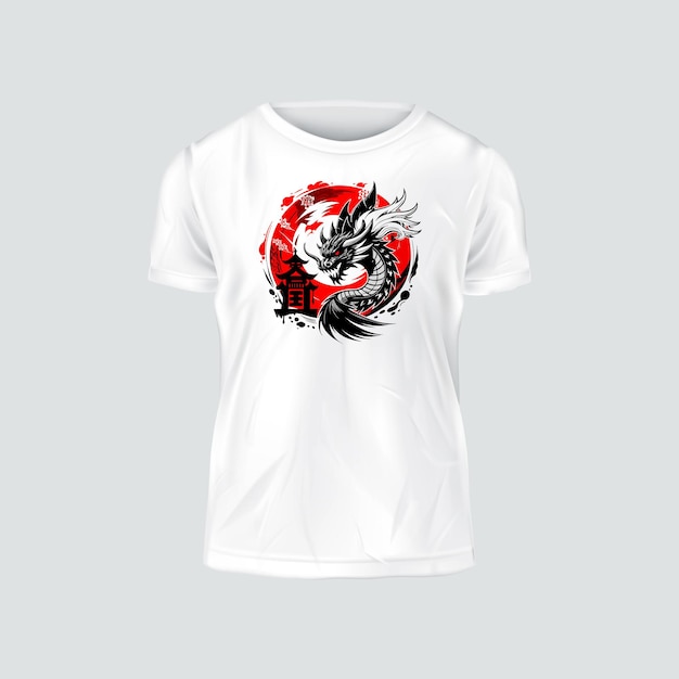 Shirts Dragons Elegance Samurai Spirit