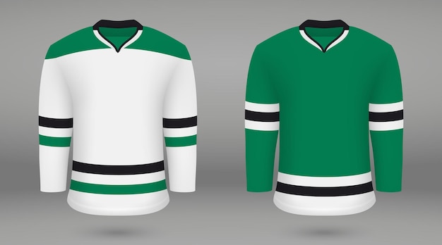 Shirtsjabloon forijshockey jersey