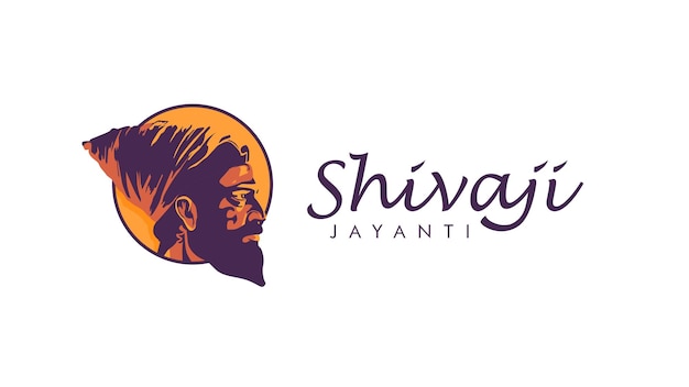 Shivaji jayanti illustration indian holiday banner