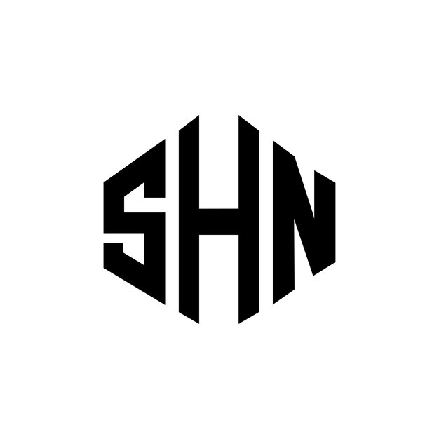 SHN フォーマットのロゴデザインはSHN ポリゴン フォームのロゴ設計SHN ヘクサゴン ベクトル ロゴデザインSHN ホワイト・ブラック・カラー SHN モノグラム ビジネス・アンド・リアルエステート・ロゴデザイン