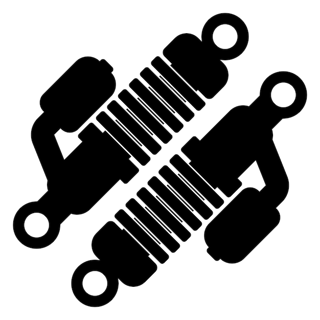 Vector shock absorber logo icon vector illustration design template