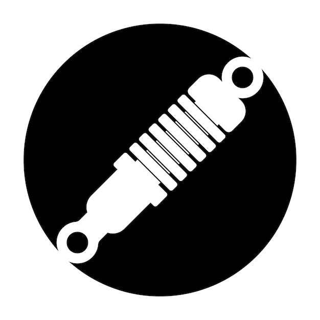 Shock absorber logo icon vector illustration design template