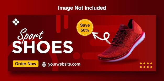 Vector shoe cover banner design