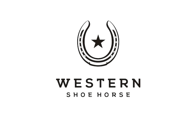 Vector shoe horse for country/western/cowboy ranch logo design