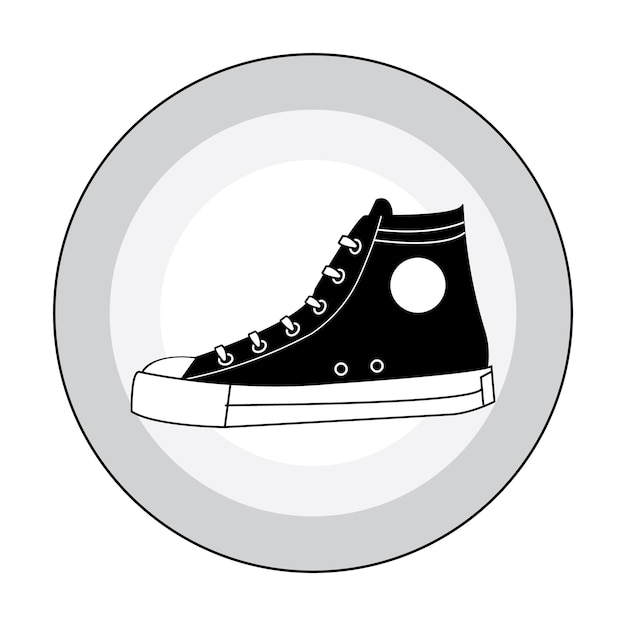 Шаблон векторного логотипа обуви