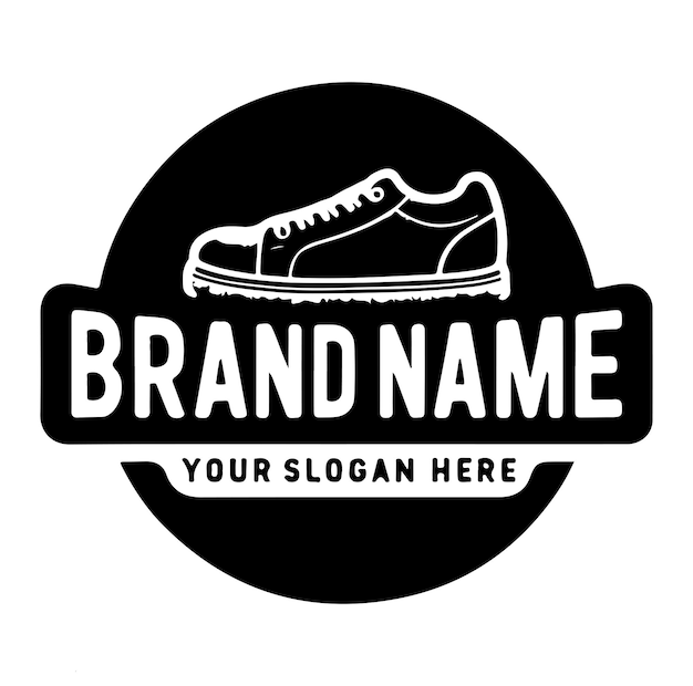 Vector shoe logo design concept shoes logo template man fashion logo design template