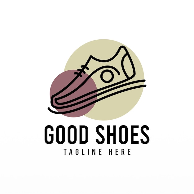 Vector shoe logo design concept shoes logo template man fashion logo design template