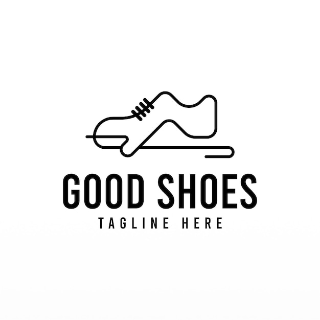 Vector shoe logo design concept shoes logo template man fashion logo design template