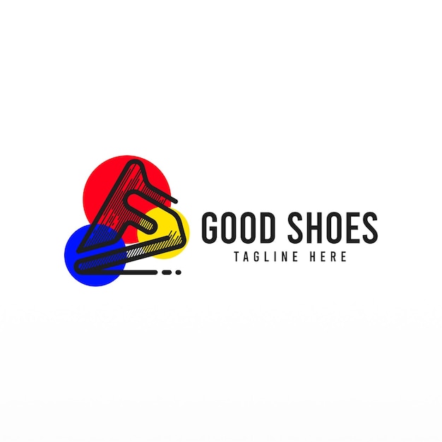 Vector shoe logo design concept shoes logo template man fashion logo design template