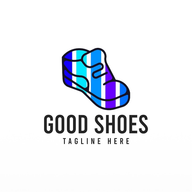 Vector shoe logo design concept shoes logo template man fashion logo design template