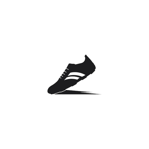 Shoe logo vector icon in simple illustration