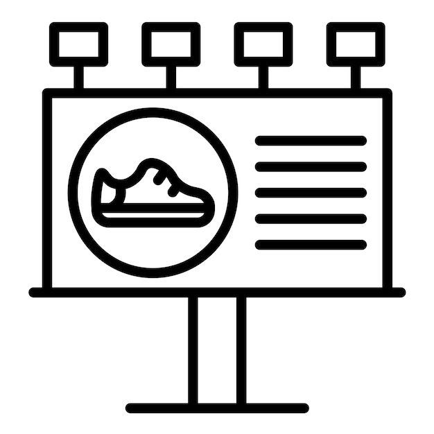 Вектор Стиль иллюстрации векторного маркетинга обуви
