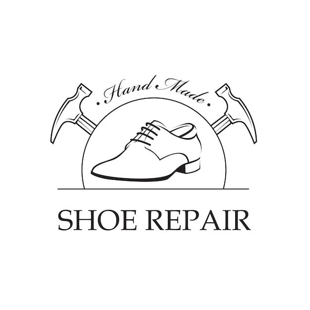 Premium Vector | Shoe repair emblem