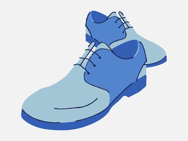 blue suede shoes clipart